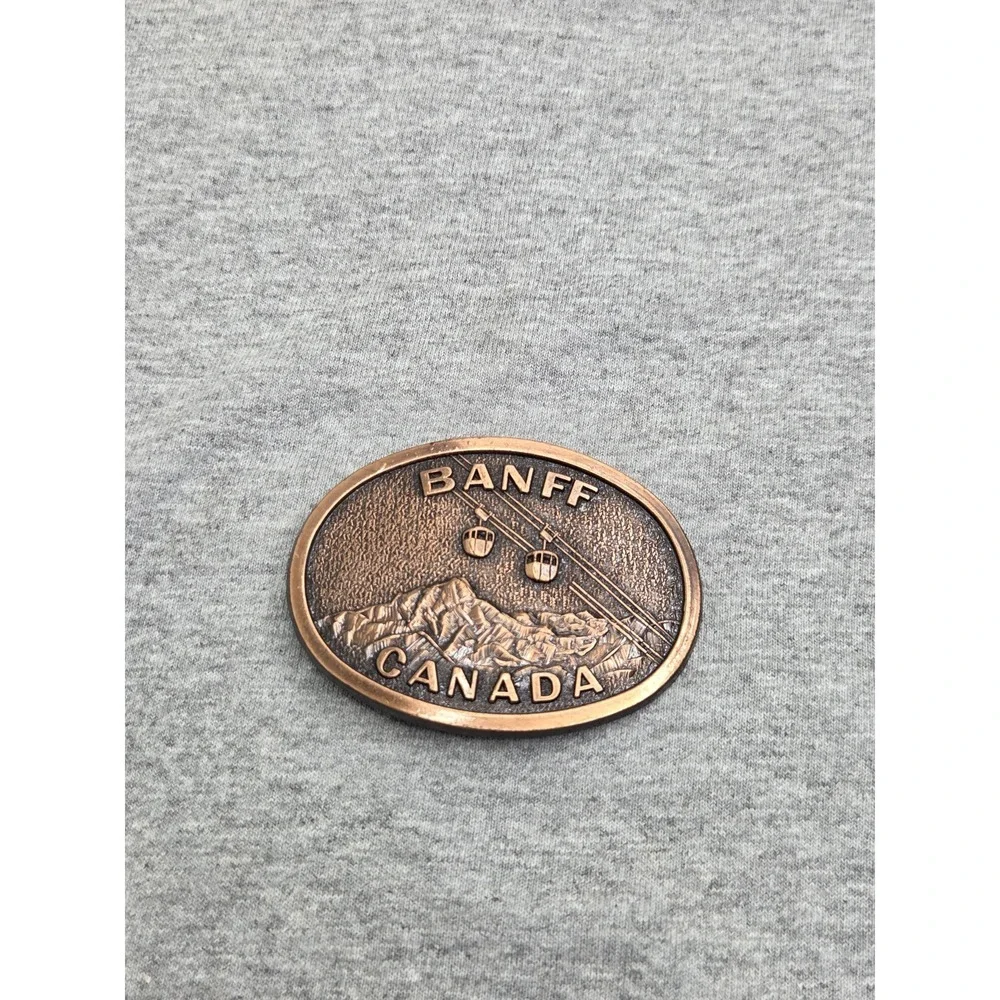 Vintage Banff Canada National Park Commemorative Belt Buckle Souvenir